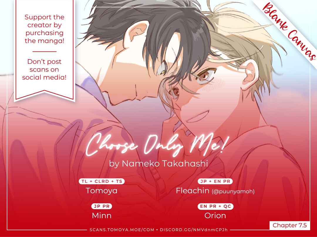Page 1 Chapter 7.5 Choose Only Me!