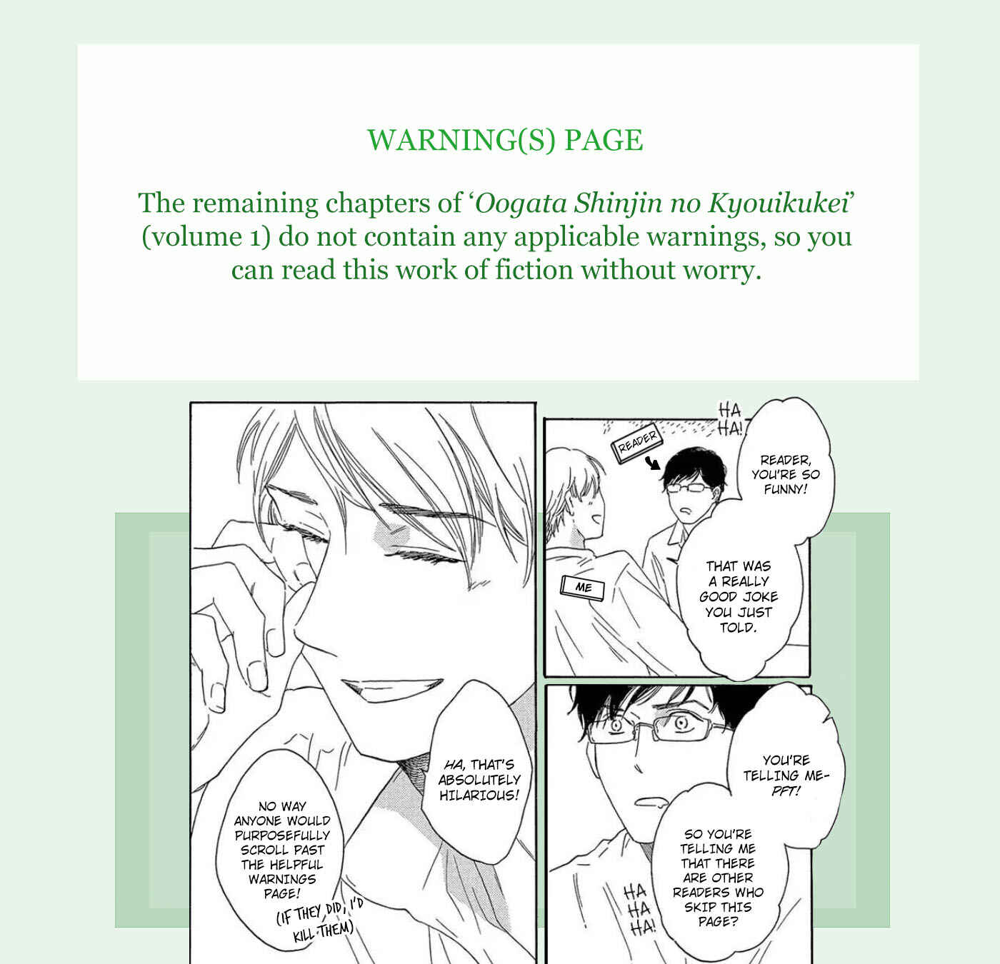 Page 2 Chapter 3 Oogata Shinjin no Kyouiku Gakari