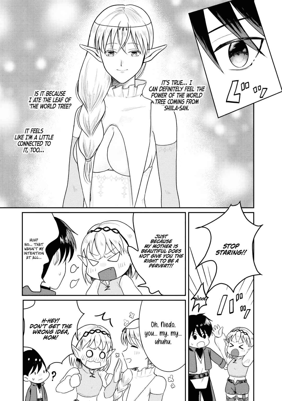 Page 6 Chapter 10 Sono Hen no Kusa demo Kuttoke to Tsuihou Sareta Munou Skill [Shokubutsugui] Mochi Tenseisha, Elf no Sato de Maboroshi no Shokubutsu wo Tabete Musou Suru