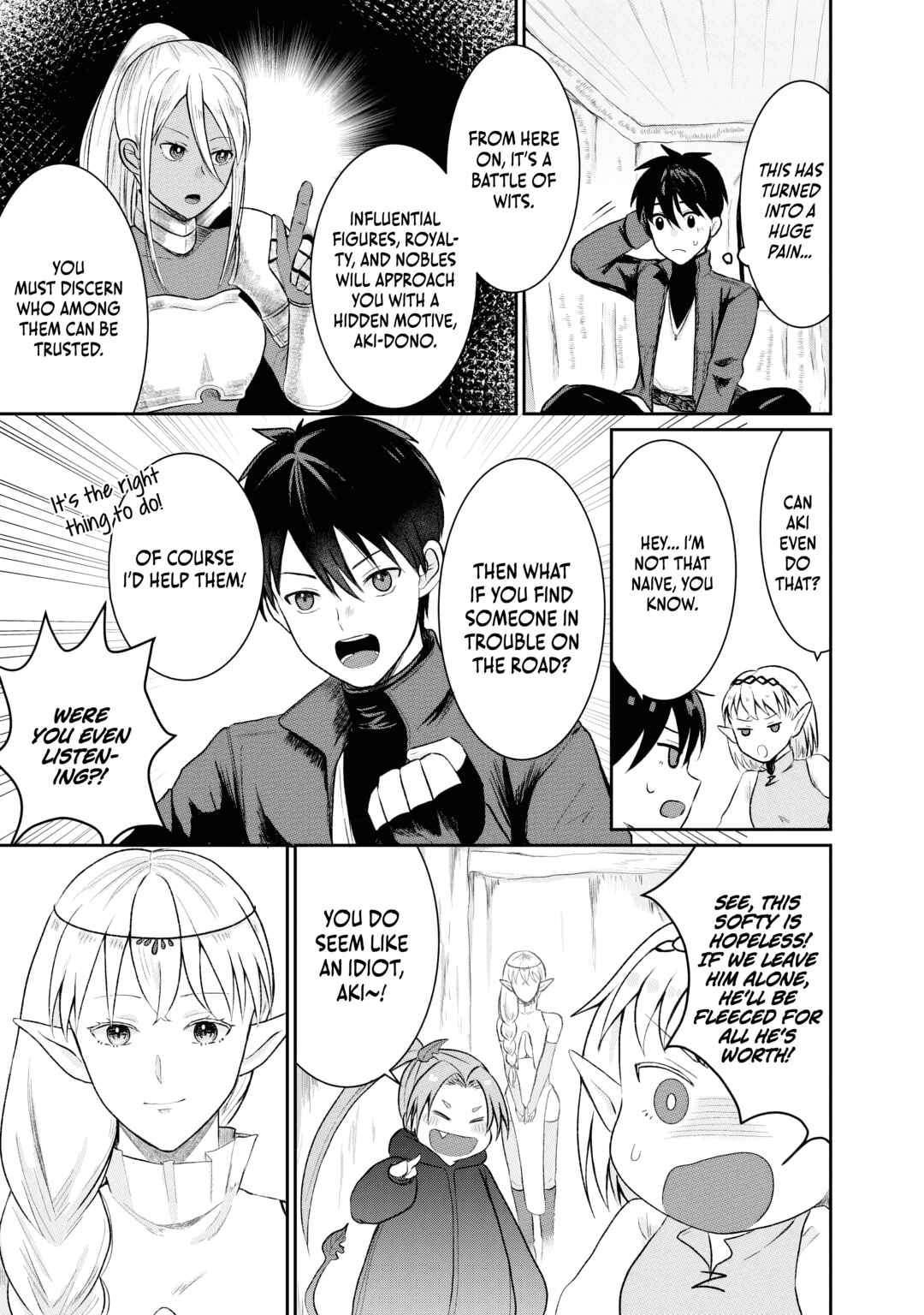 Page 10 Chapter 7 Sono Hen no Kusa demo Kuttoke to Tsuihou Sareta Munou Skill [Shokubutsugui] Mochi Tenseisha, Elf no Sato de Maboroshi no Shokubutsu wo Tabete Musou Suru