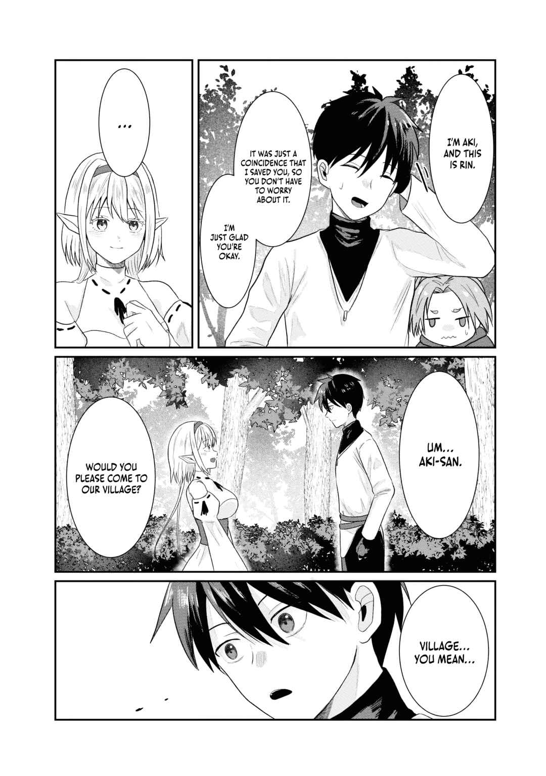 Page 15 Chapter 2 Sono Hen no Kusa demo Kuttoke to Tsuihou Sareta Munou Skill [Shokubutsugui] Mochi Tenseisha, Elf no Sato de Maboroshi no Shokubutsu wo Tabete Musou Suru