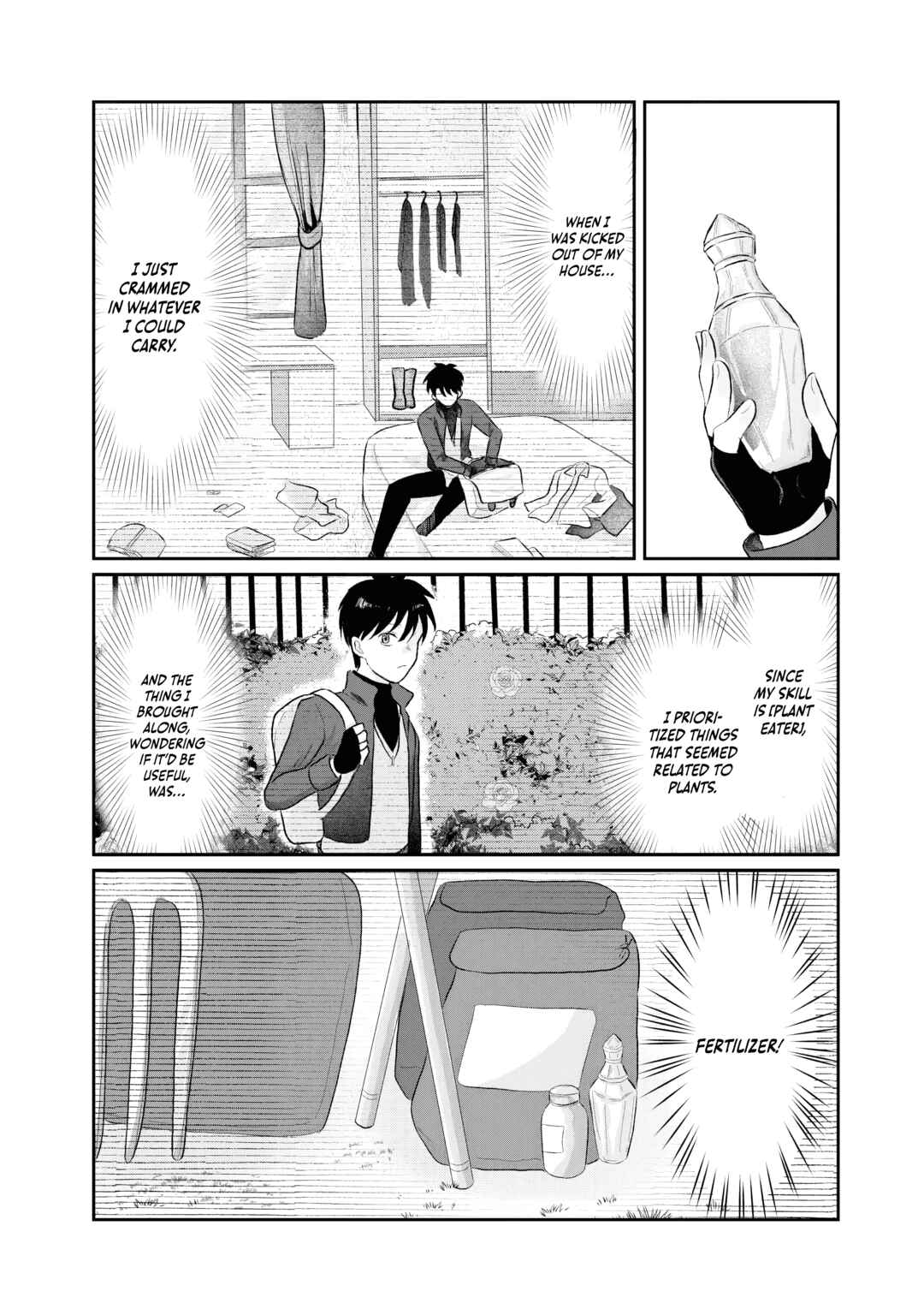 Page 33 Chapter 2 Sono Hen no Kusa demo Kuttoke to Tsuihou Sareta Munou Skill [Shokubutsugui] Mochi Tenseisha, Elf no Sato de Maboroshi no Shokubutsu wo Tabete Musou Suru
