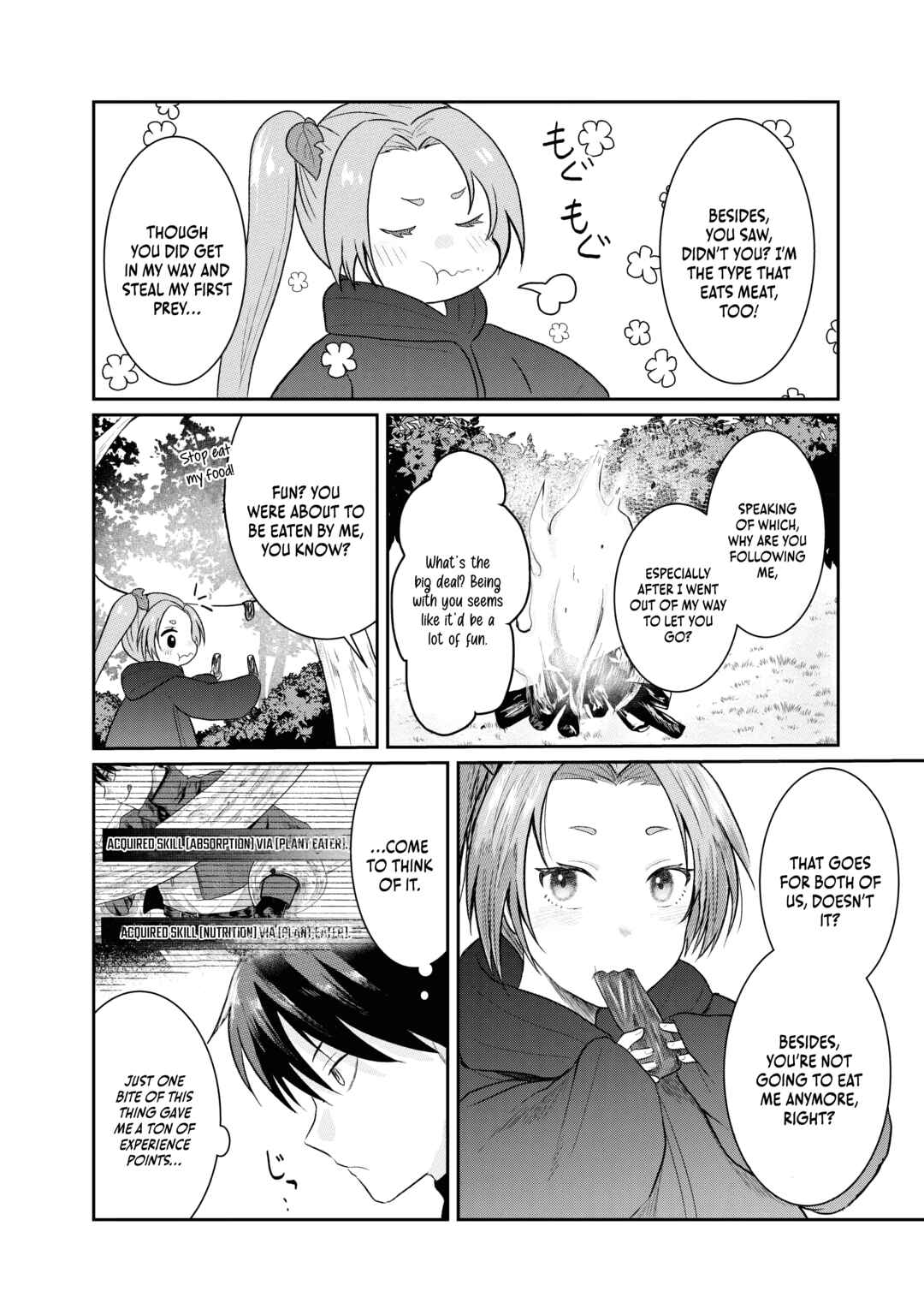 Page 7 Chapter 2 Sono Hen no Kusa demo Kuttoke to Tsuihou Sareta Munou Skill [Shokubutsugui] Mochi Tenseisha, Elf no Sato de Maboroshi no Shokubutsu wo Tabete Musou Suru