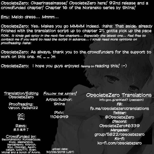 Page 20 Chapter 16 Noraneko Shoujo to no Kurashikata