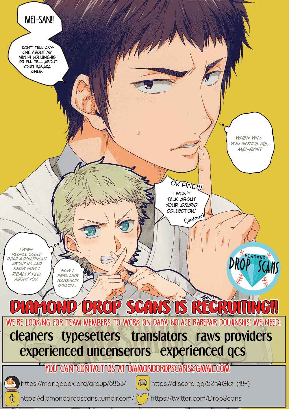 Page 2 Chapter Unknown_bd81 Diamond no Ace - Ive Become Small Enough to Fit in a Palm?! (Doujinshi)