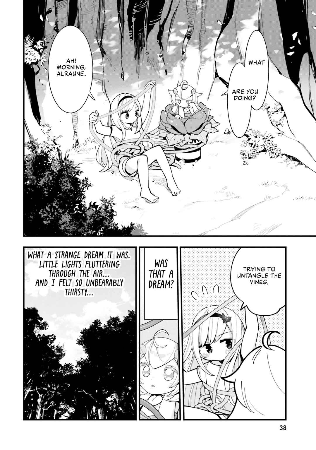 Page 3 Chapter 17 Shokubutsu Monster Musume Nikki ~Seijo datta Watashi ga Uragirareta Hate ni Aruraune ni Tensei Shite Shimatta node, kore kara wa Kougousei wo Shinagara Shizuka ni Shokubutsu Life wo Sugoshimasu~