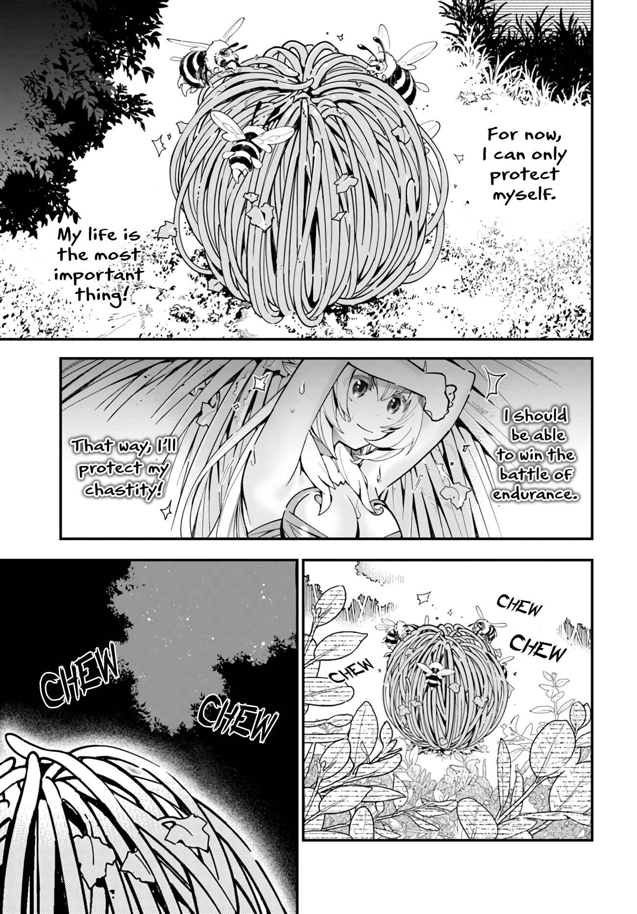 Page 22 Chapter 2 Shokubutsu Monster Musume Nikki ~Seijo datta Watashi ga Uragirareta Hate ni Aruraune ni Tensei Shite Shimatta node, kore kara wa Kougousei wo Shinagara Shizuka ni Shokubutsu Life wo Sugoshimasu~