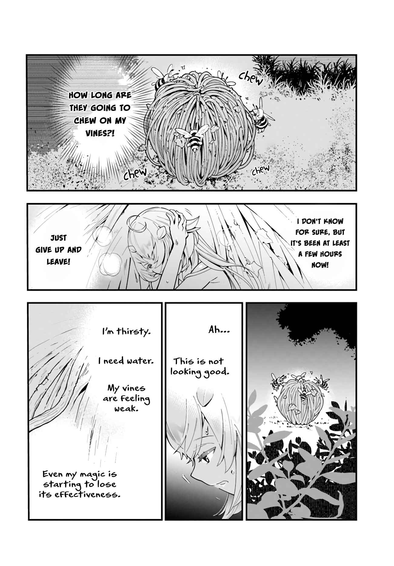 Page 23 Chapter 2 Shokubutsu Monster Musume Nikki ~Seijo datta Watashi ga Uragirareta Hate ni Aruraune ni Tensei Shite Shimatta node, kore kara wa Kougousei wo Shinagara Shizuka ni Shokubutsu Life wo Sugoshimasu~