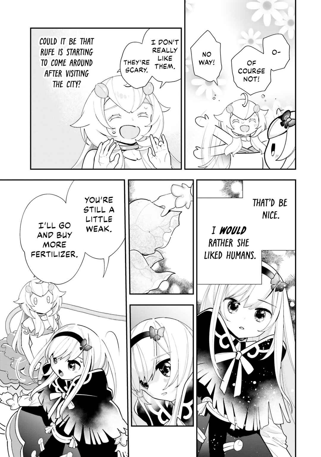 Page 32 Chapter 23 Shokubutsu Monster Musume Nikki ~Seijo datta Watashi ga Uragirareta Hate ni Aruraune ni Tensei Shite Shimatta node, kore kara wa Kougousei wo Shinagara Shizuka ni Shokubutsu Life wo Sugoshimasu~