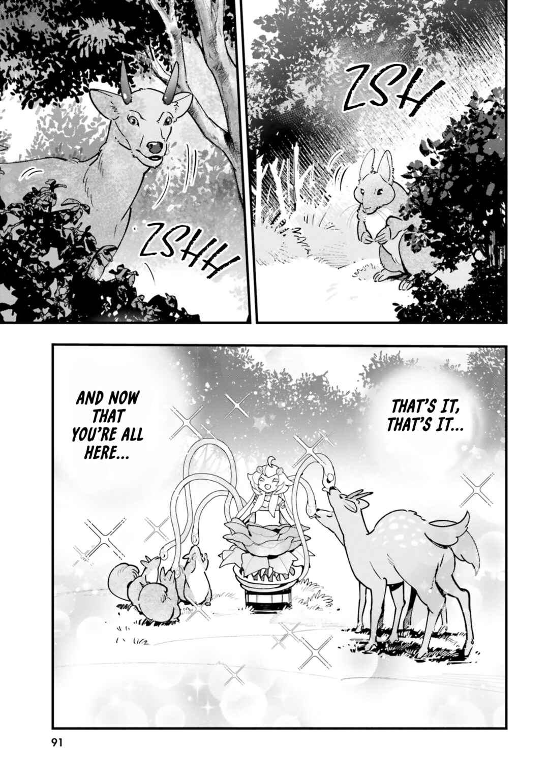 Page 26 Chapter 18 Shokubutsu Monster Musume Nikki ~Seijo datta Watashi ga Uragirareta Hate ni Aruraune ni Tensei Shite Shimatta node, kore kara wa Kougousei wo Shinagara Shizuka ni Shokubutsu Life wo Sugoshimasu~