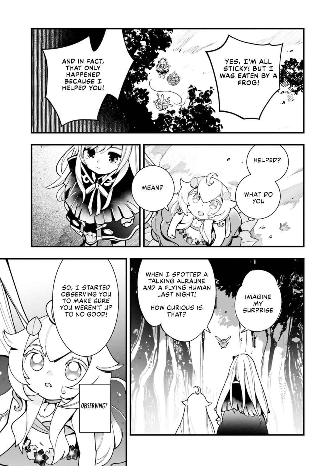 Page 6 Chapter 18 Shokubutsu Monster Musume Nikki ~Seijo datta Watashi ga Uragirareta Hate ni Aruraune ni Tensei Shite Shimatta node, kore kara wa Kougousei wo Shinagara Shizuka ni Shokubutsu Life wo Sugoshimasu~