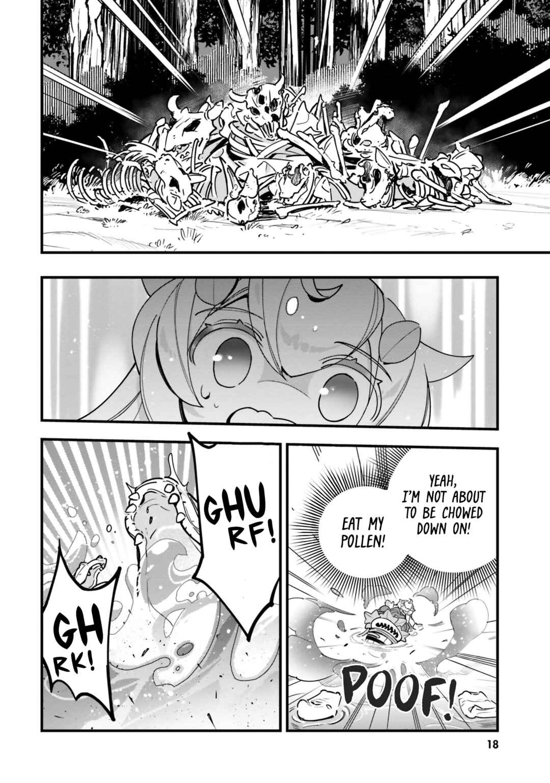 Page 17 Chapter 16 Shokubutsu Monster Musume Nikki ~Seijo datta Watashi ga Uragirareta Hate ni Aruraune ni Tensei Shite Shimatta node, kore kara wa Kougousei wo Shinagara Shizuka ni Shokubutsu Life wo Sugoshimasu~