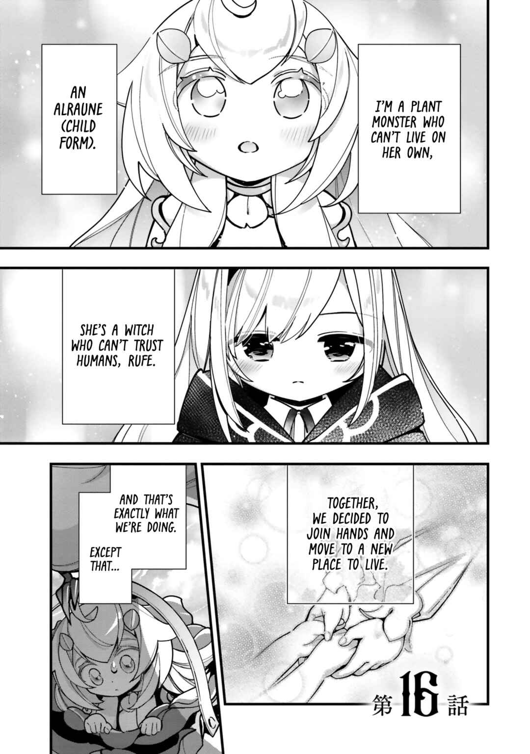 Page 2 Chapter 16 Shokubutsu Monster Musume Nikki ~Seijo datta Watashi ga Uragirareta Hate ni Aruraune ni Tensei Shite Shimatta node, kore kara wa Kougousei wo Shinagara Shizuka ni Shokubutsu Life wo Sugoshimasu~