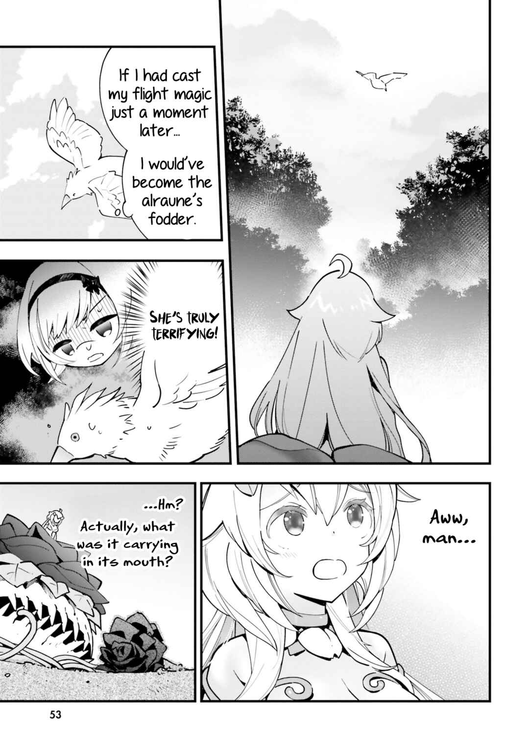 Page 22 Chapter 7 Shokubutsu Monster Musume Nikki ~Seijo datta Watashi ga Uragirareta Hate ni Aruraune ni Tensei Shite Shimatta node, kore kara wa Kougousei wo Shinagara Shizuka ni Shokubutsu Life wo Sugoshimasu~