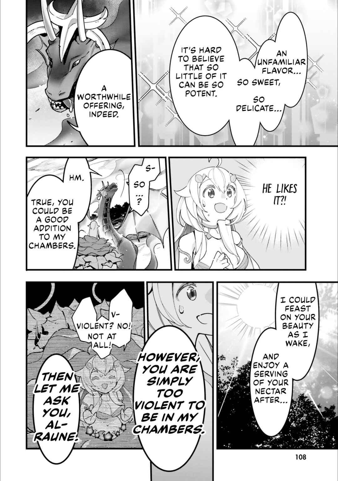 Page 11 Chapter 14 Shokubutsu Monster Musume Nikki ~Seijo datta Watashi ga Uragirareta Hate ni Aruraune ni Tensei Shite Shimatta node, kore kara wa Kougousei wo Shinagara Shizuka ni Shokubutsu Life wo Sugoshimasu~