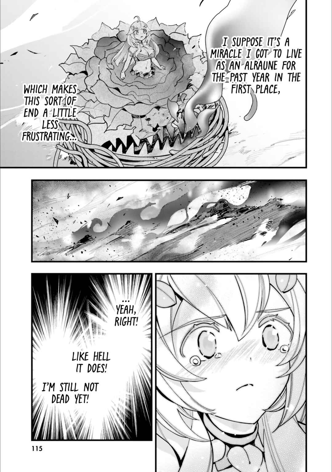Page 18 Chapter 14 Shokubutsu Monster Musume Nikki ~Seijo datta Watashi ga Uragirareta Hate ni Aruraune ni Tensei Shite Shimatta node, kore kara wa Kougousei wo Shinagara Shizuka ni Shokubutsu Life wo Sugoshimasu~