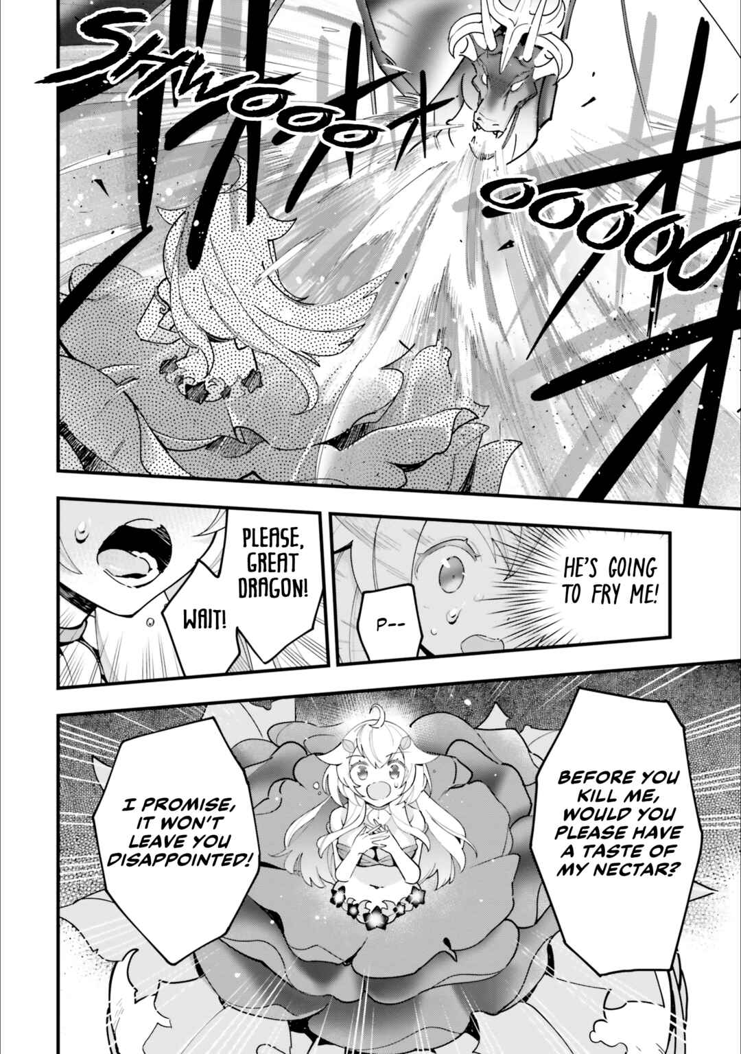Page 9 Chapter 14 Shokubutsu Monster Musume Nikki ~Seijo datta Watashi ga Uragirareta Hate ni Aruraune ni Tensei Shite Shimatta node, kore kara wa Kougousei wo Shinagara Shizuka ni Shokubutsu Life wo Sugoshimasu~