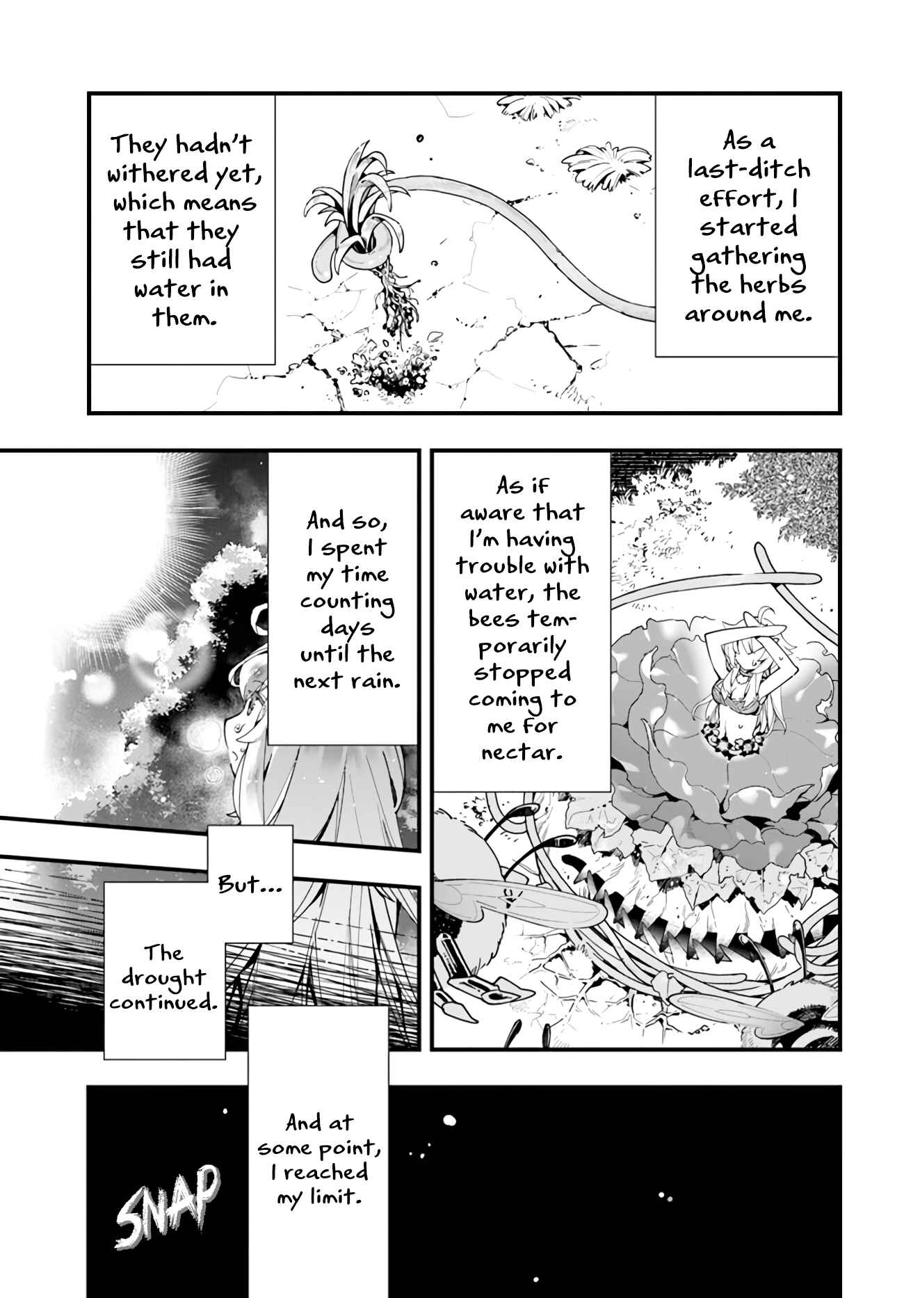 Page 14 Chapter 3 Shokubutsu Monster Musume Nikki ~Seijo datta Watashi ga Uragirareta Hate ni Aruraune ni Tensei Shite Shimatta node, kore kara wa Kougousei wo Shinagara Shizuka ni Shokubutsu Life wo Sugoshimasu~