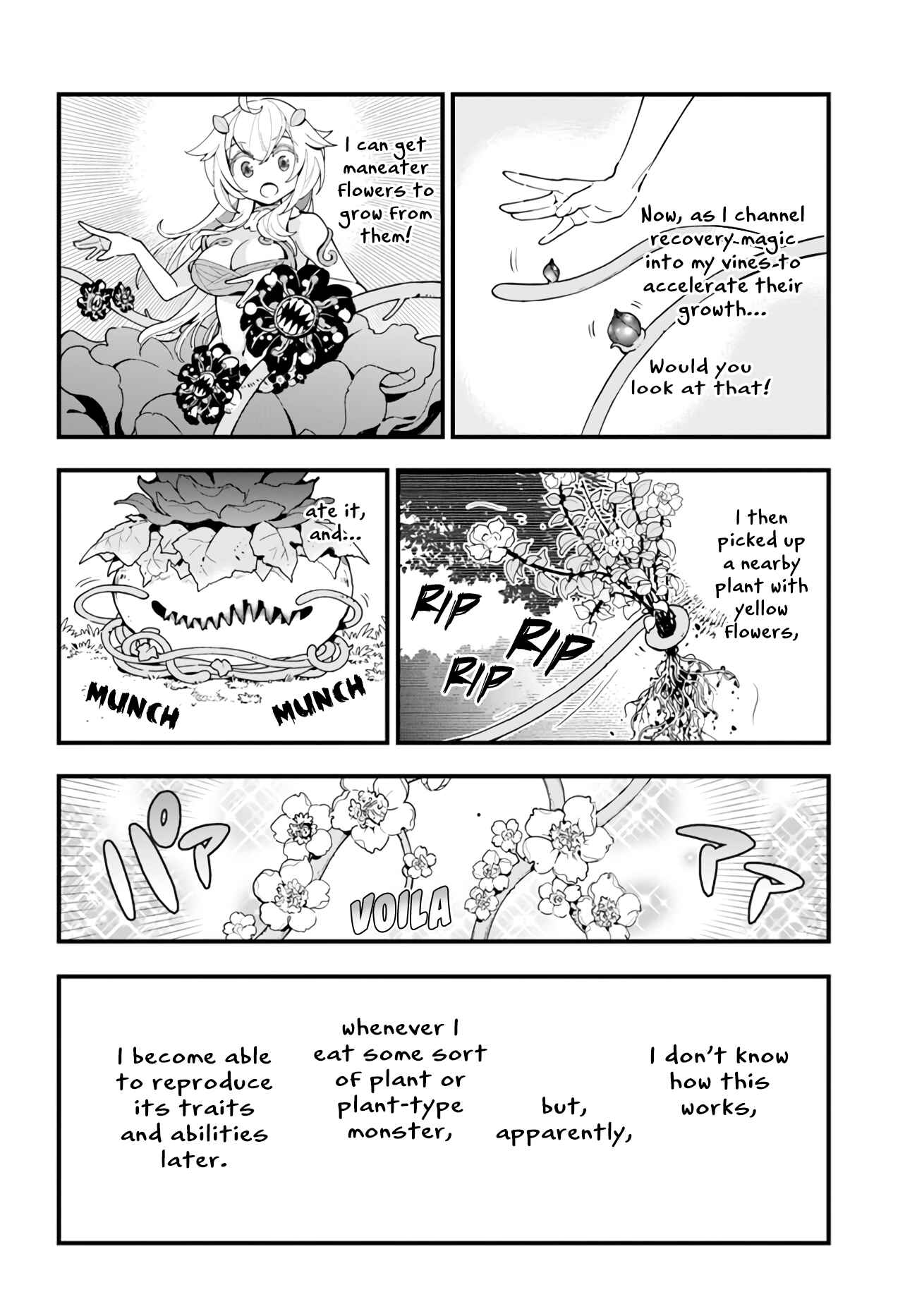 Page 25 Chapter 3 Shokubutsu Monster Musume Nikki ~Seijo datta Watashi ga Uragirareta Hate ni Aruraune ni Tensei Shite Shimatta node, kore kara wa Kougousei wo Shinagara Shizuka ni Shokubutsu Life wo Sugoshimasu~