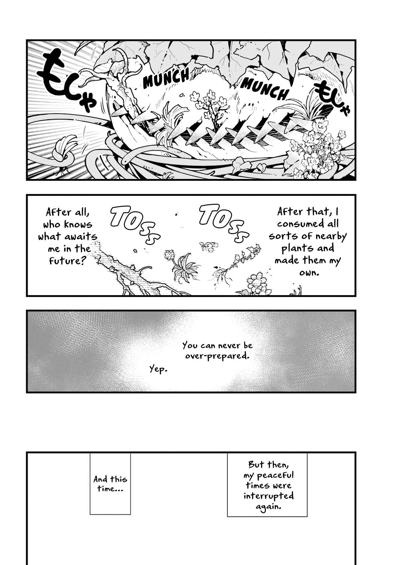 Page 27 Chapter 3 Shokubutsu Monster Musume Nikki ~Seijo datta Watashi ga Uragirareta Hate ni Aruraune ni Tensei Shite Shimatta node, kore kara wa Kougousei wo Shinagara Shizuka ni Shokubutsu Life wo Sugoshimasu~