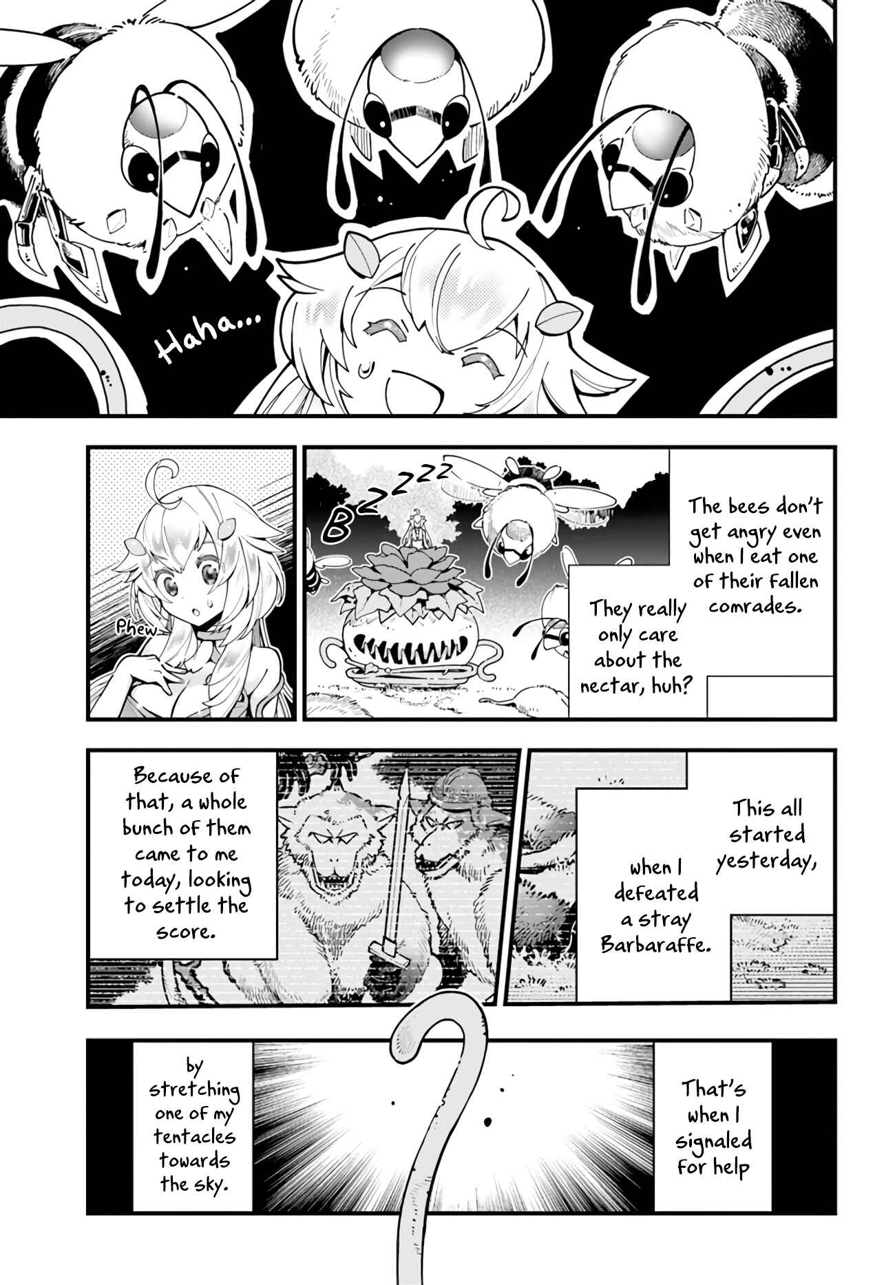 Page 6 Chapter 3 Shokubutsu Monster Musume Nikki ~Seijo datta Watashi ga Uragirareta Hate ni Aruraune ni Tensei Shite Shimatta node, kore kara wa Kougousei wo Shinagara Shizuka ni Shokubutsu Life wo Sugoshimasu~