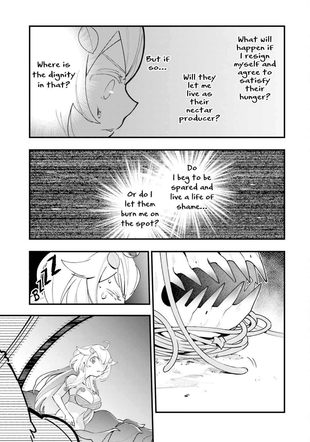 Page 27 Chapter 10 Shokubutsu Monster Musume Nikki ~Seijo datta Watashi ga Uragirareta Hate ni Aruraune ni Tensei Shite Shimatta node, kore kara wa Kougousei wo Shinagara Shizuka ni Shokubutsu Life wo Sugoshimasu~