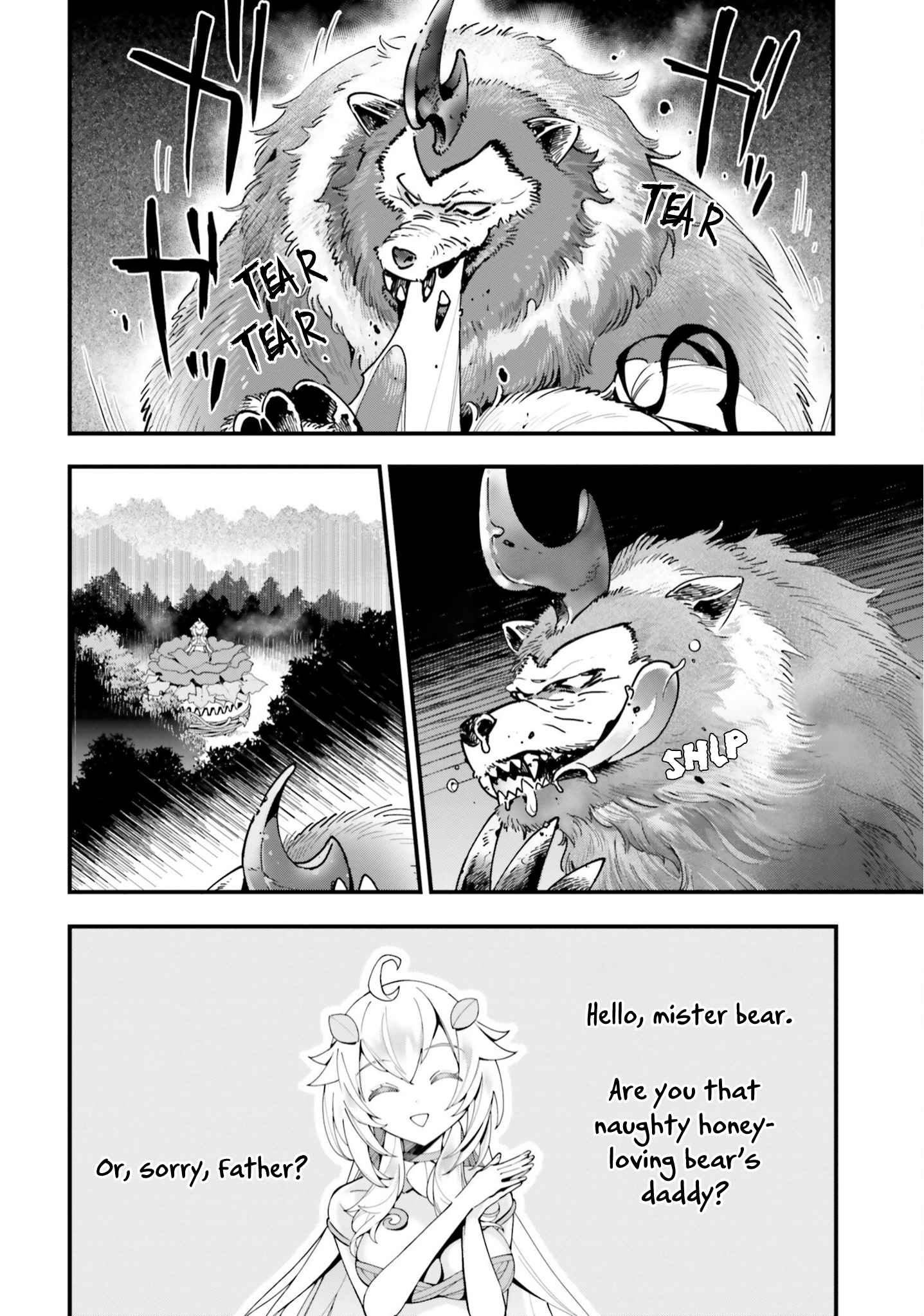 Page 15 Chapter 5 Shokubutsu Monster Musume Nikki ~Seijo datta Watashi ga Uragirareta Hate ni Aruraune ni Tensei Shite Shimatta node, kore kara wa Kougousei wo Shinagara Shizuka ni Shokubutsu Life wo Sugoshimasu~