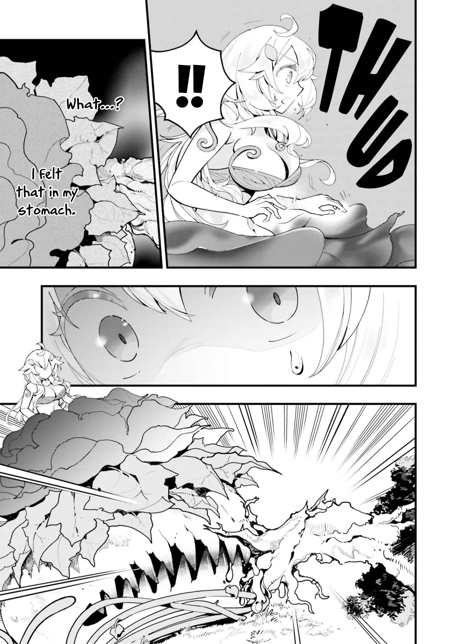 Page 24 Chapter 5 Shokubutsu Monster Musume Nikki ~Seijo datta Watashi ga Uragirareta Hate ni Aruraune ni Tensei Shite Shimatta node, kore kara wa Kougousei wo Shinagara Shizuka ni Shokubutsu Life wo Sugoshimasu~