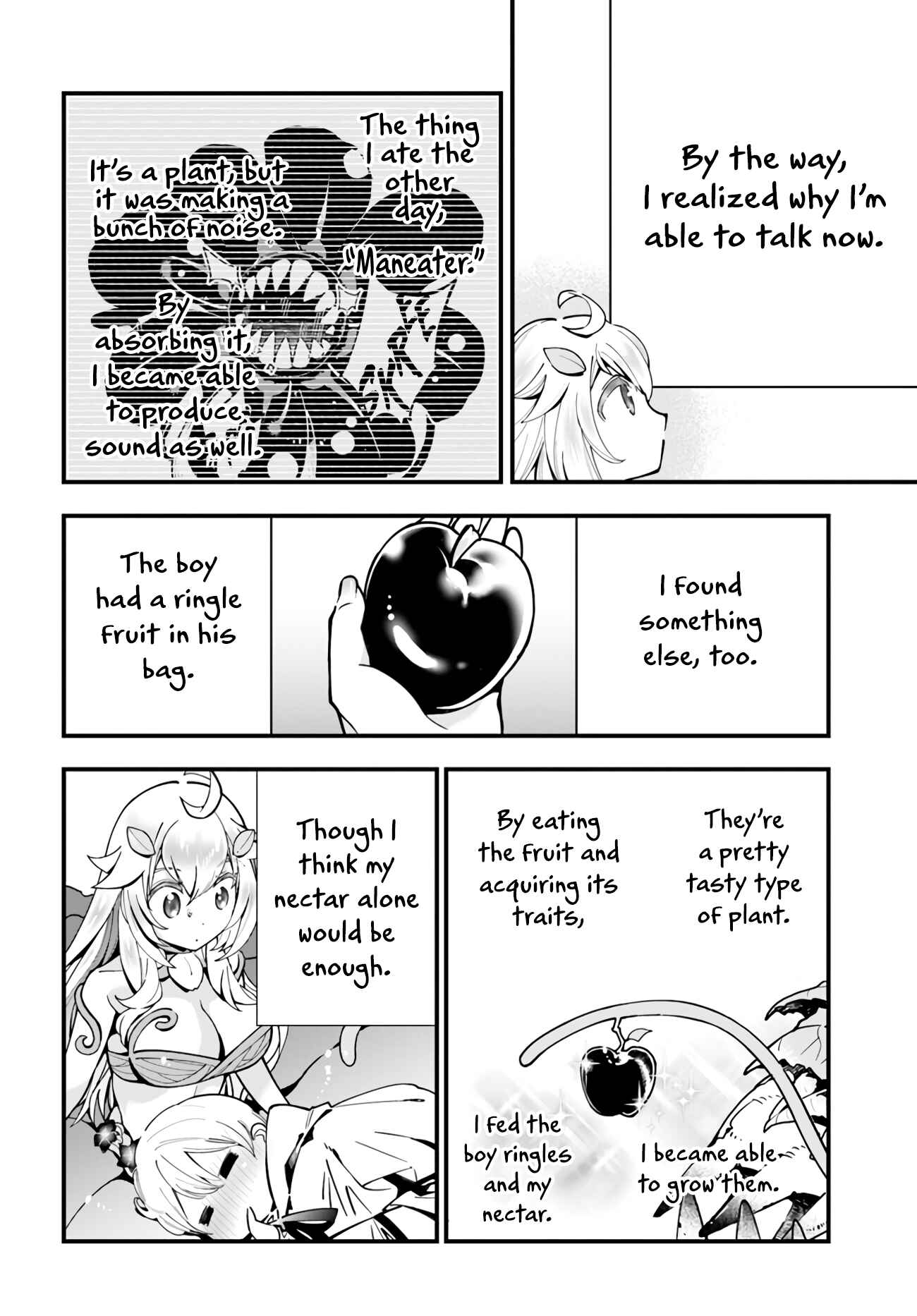 Page 19 Chapter 4 Shokubutsu Monster Musume Nikki ~Seijo datta Watashi ga Uragirareta Hate ni Aruraune ni Tensei Shite Shimatta node, kore kara wa Kougousei wo Shinagara Shizuka ni Shokubutsu Life wo Sugoshimasu~