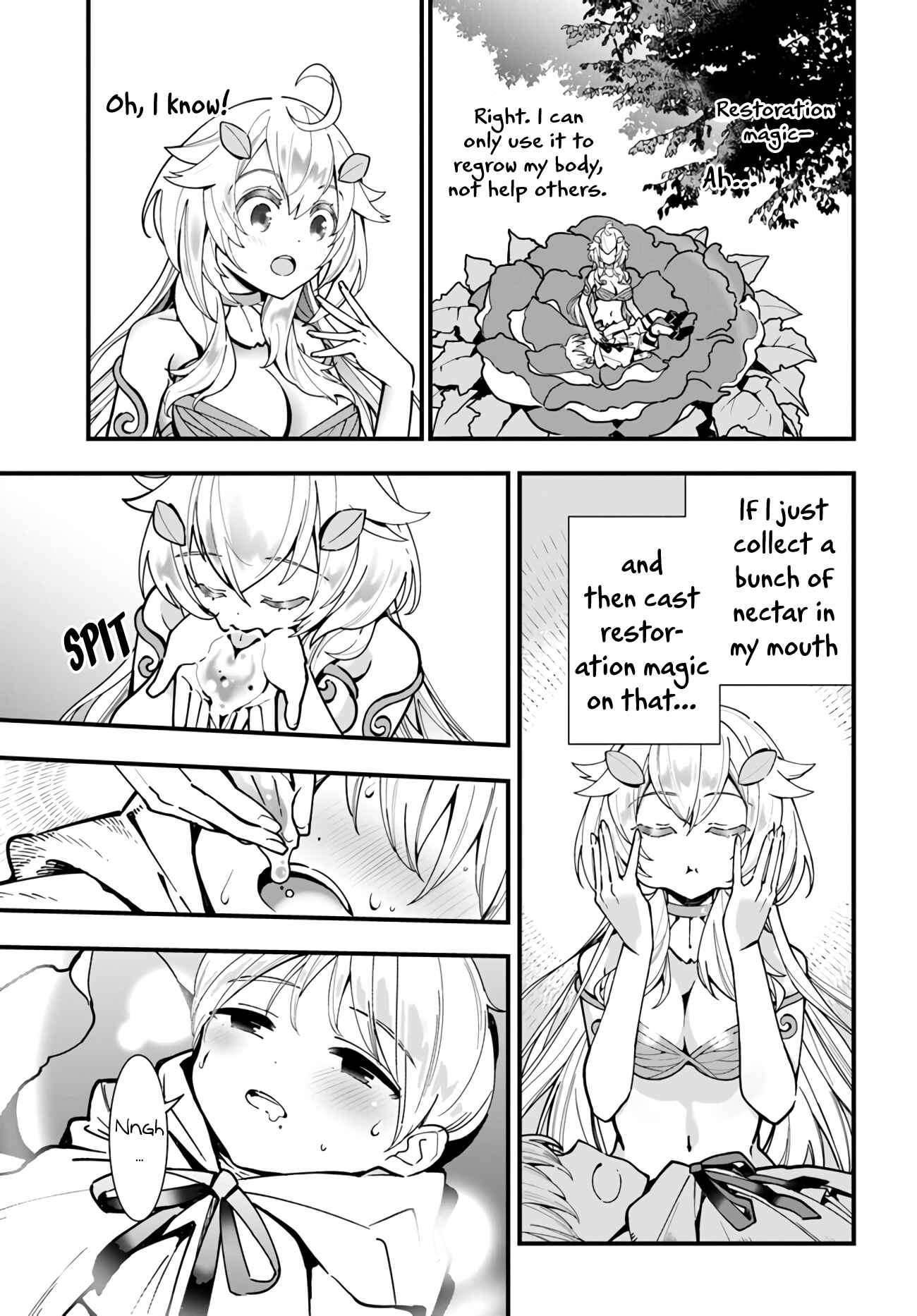 Page 6 Chapter 4 Shokubutsu Monster Musume Nikki ~Seijo datta Watashi ga Uragirareta Hate ni Aruraune ni Tensei Shite Shimatta node, kore kara wa Kougousei wo Shinagara Shizuka ni Shokubutsu Life wo Sugoshimasu~