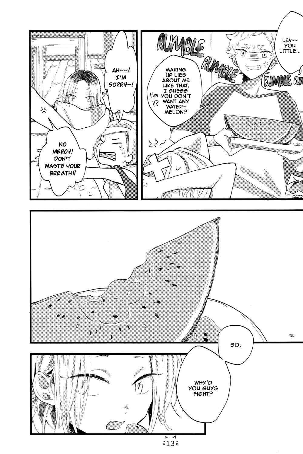 Page 14 Chapter Unknown_7471 Haikyu!! - Apple pie tabeyo (Doujinshi)