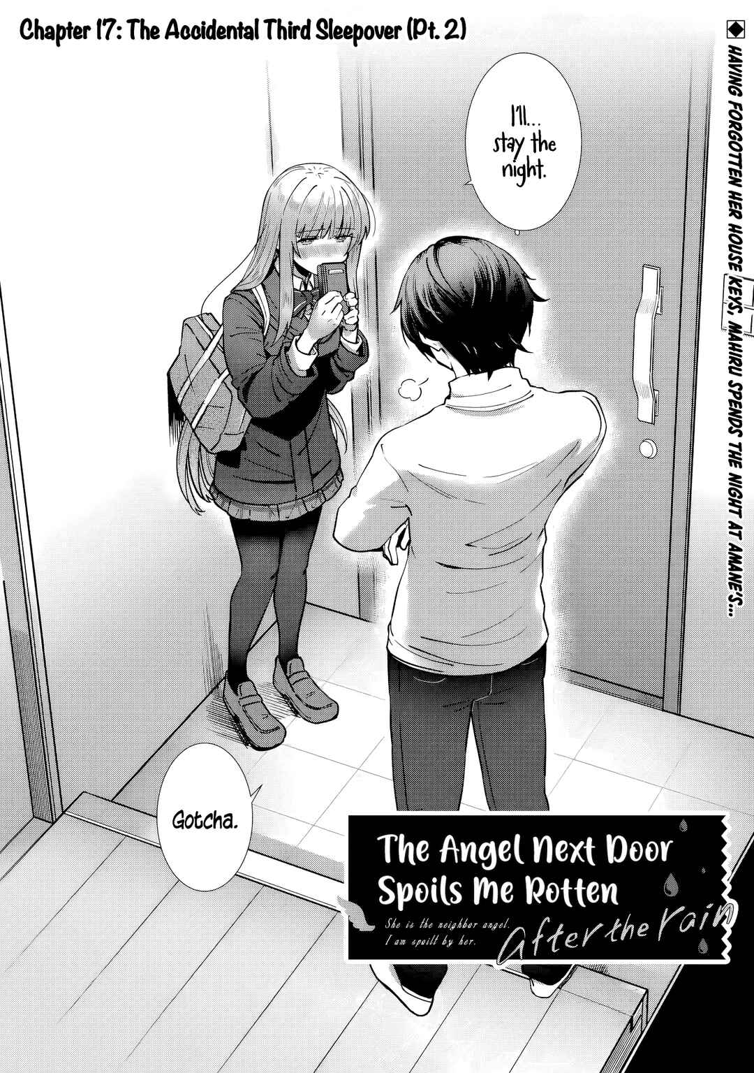 Page 1 Chapter 17 Otonari no Tenshi-sama ni Itsunomanika Dame Ningen ni Sareteita Ken: after the rain