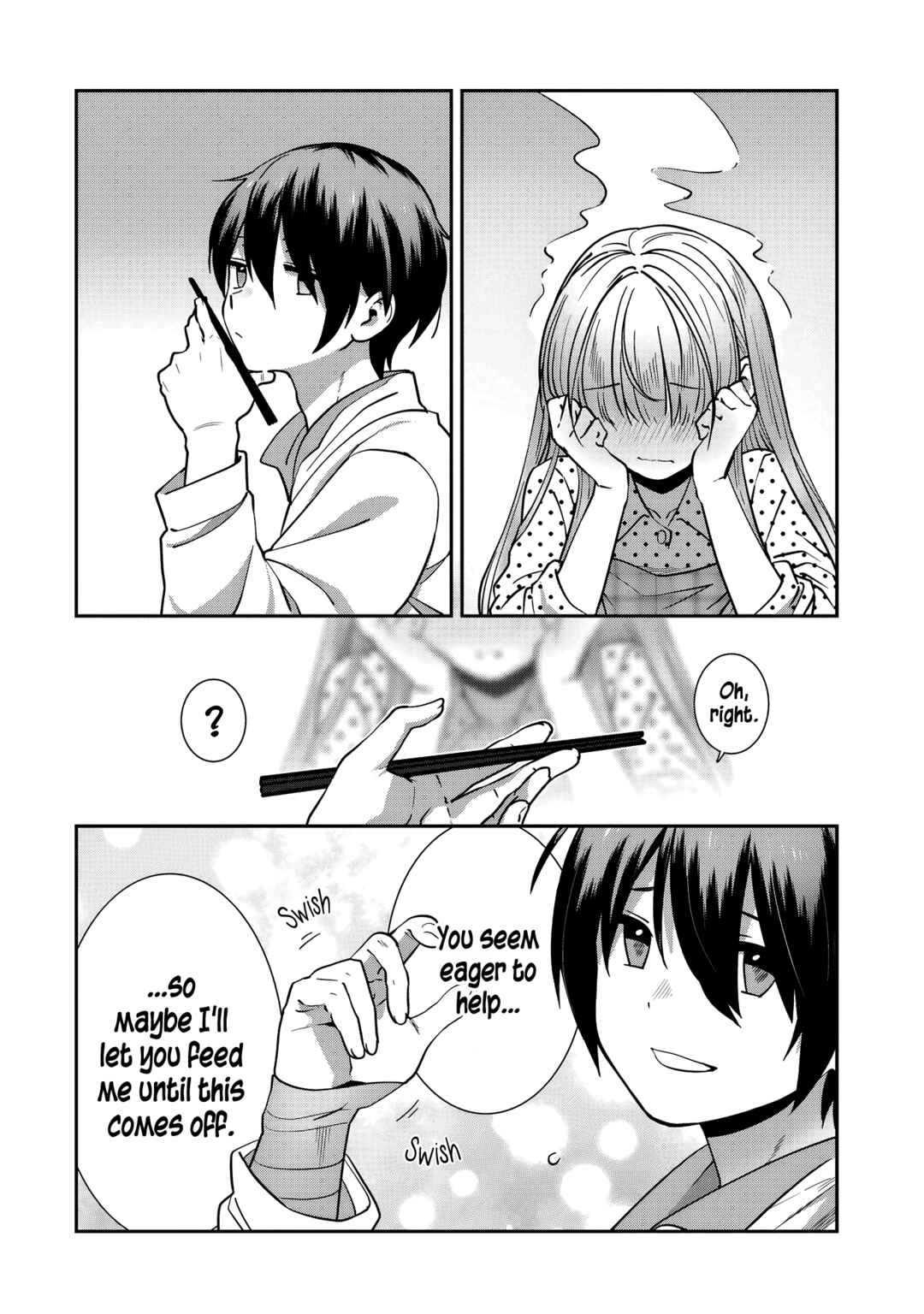 Page 12 Chapter 8 Otonari no Tenshi-sama ni Itsunomanika Dame Ningen ni Sareteita Ken: after the rain