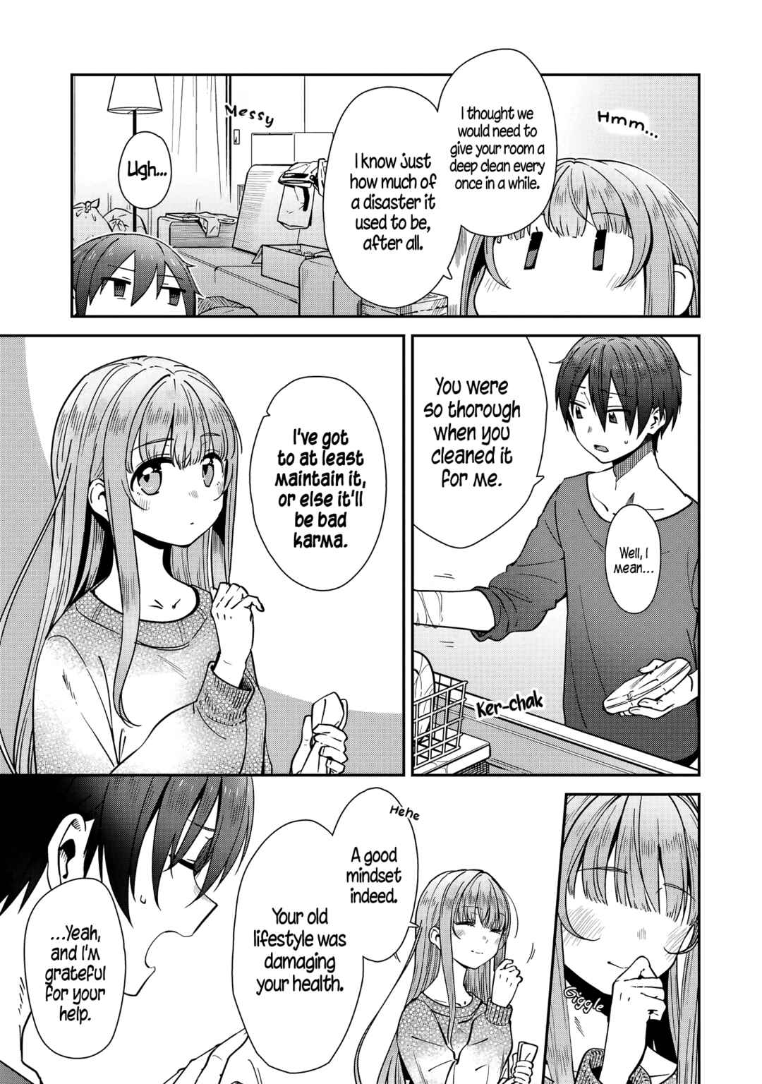Page 3 Chapter 3 Otonari no Tenshi-sama ni Itsunomanika Dame Ningen ni Sareteita Ken: after the rain