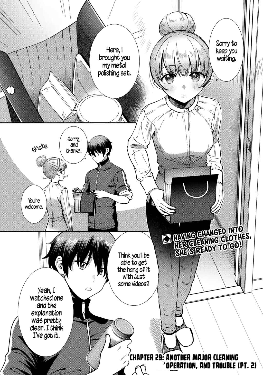 Page 1 Chapter 29 Otonari no Tenshi-sama ni Itsunomanika Dame Ningen ni Sareteita Ken: after the rain