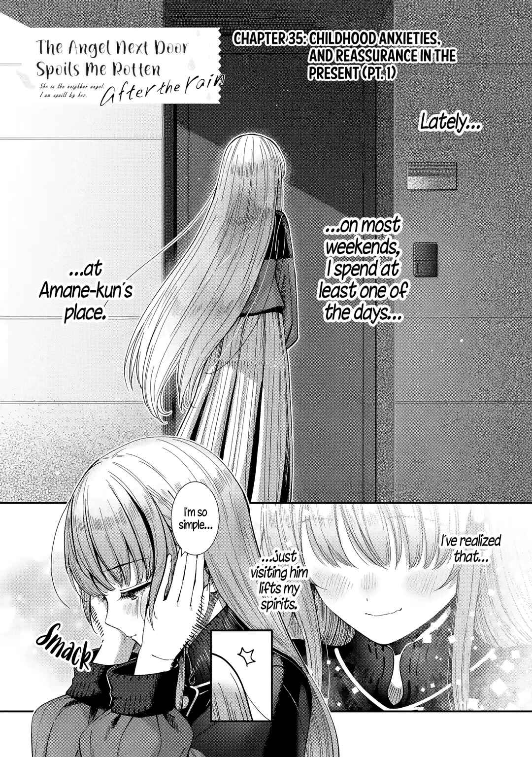 Page 1 Chapter 35 Otonari no Tenshi-sama ni Itsunomanika Dame Ningen ni Sareteita Ken: after the rain