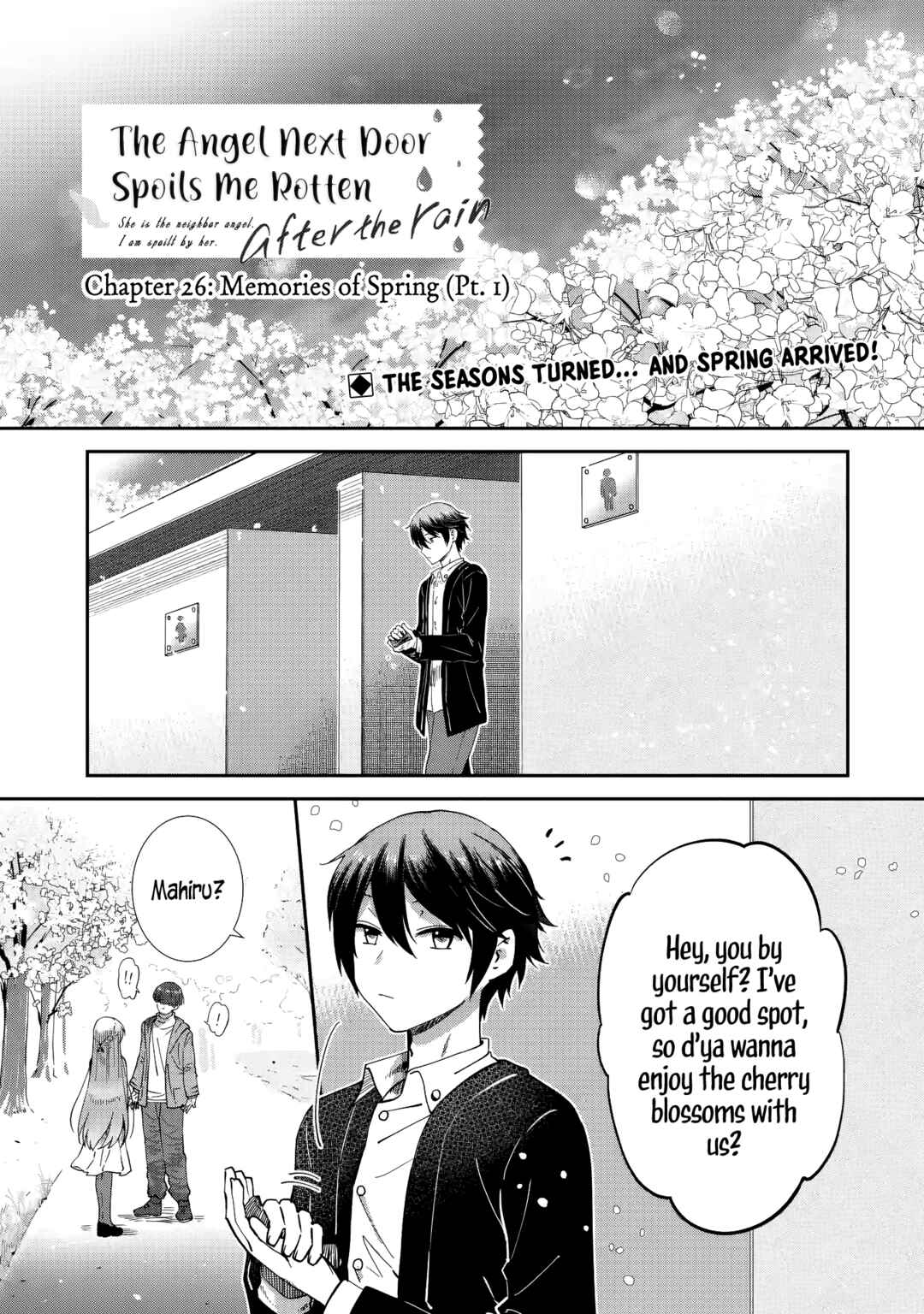Page 1 Chapter 26 Otonari no Tenshi-sama ni Itsunomanika Dame Ningen ni Sareteita Ken: after the rain