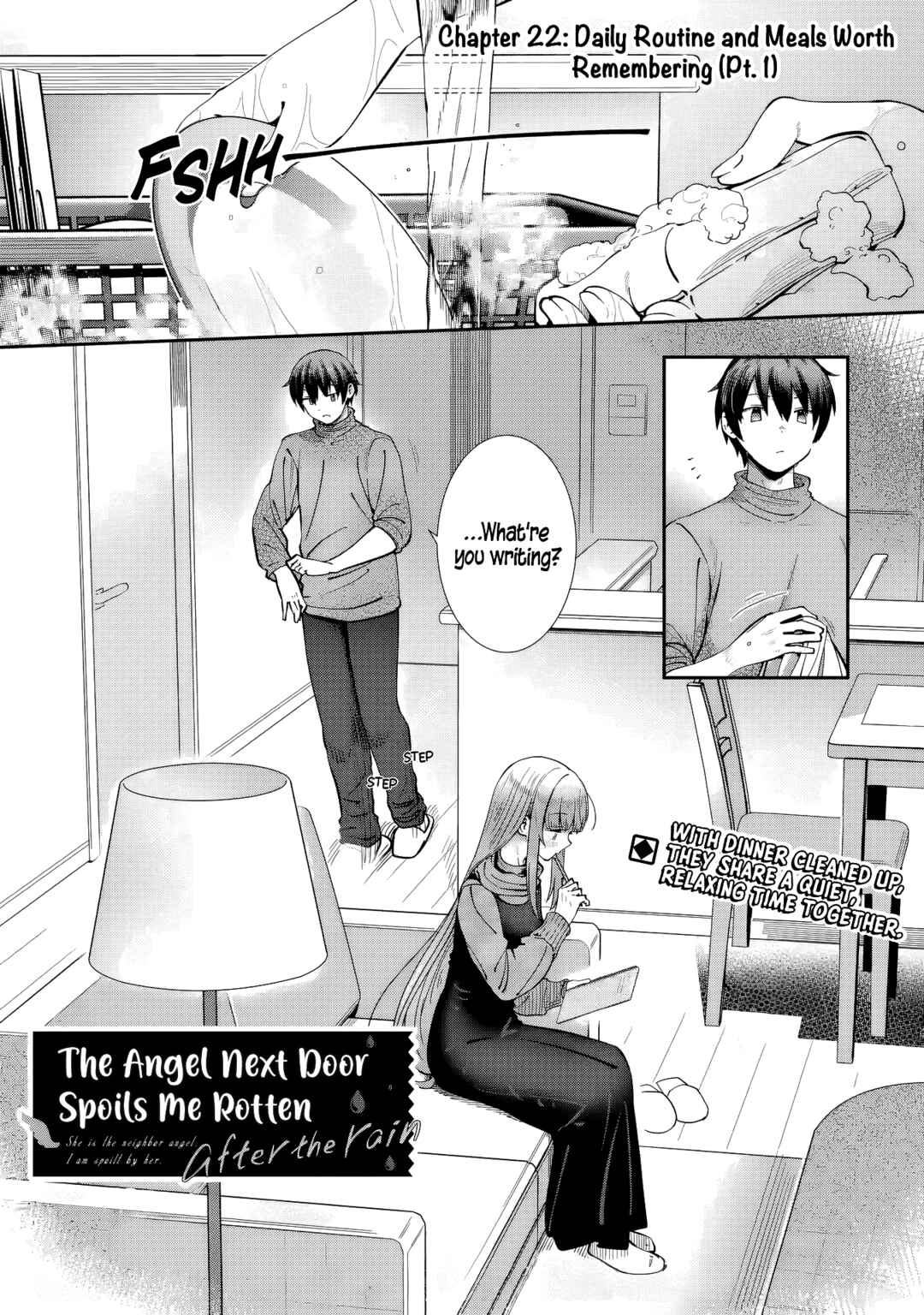 Page 1 Chapter 22 Otonari no Tenshi-sama ni Itsunomanika Dame Ningen ni Sareteita Ken: after the rain