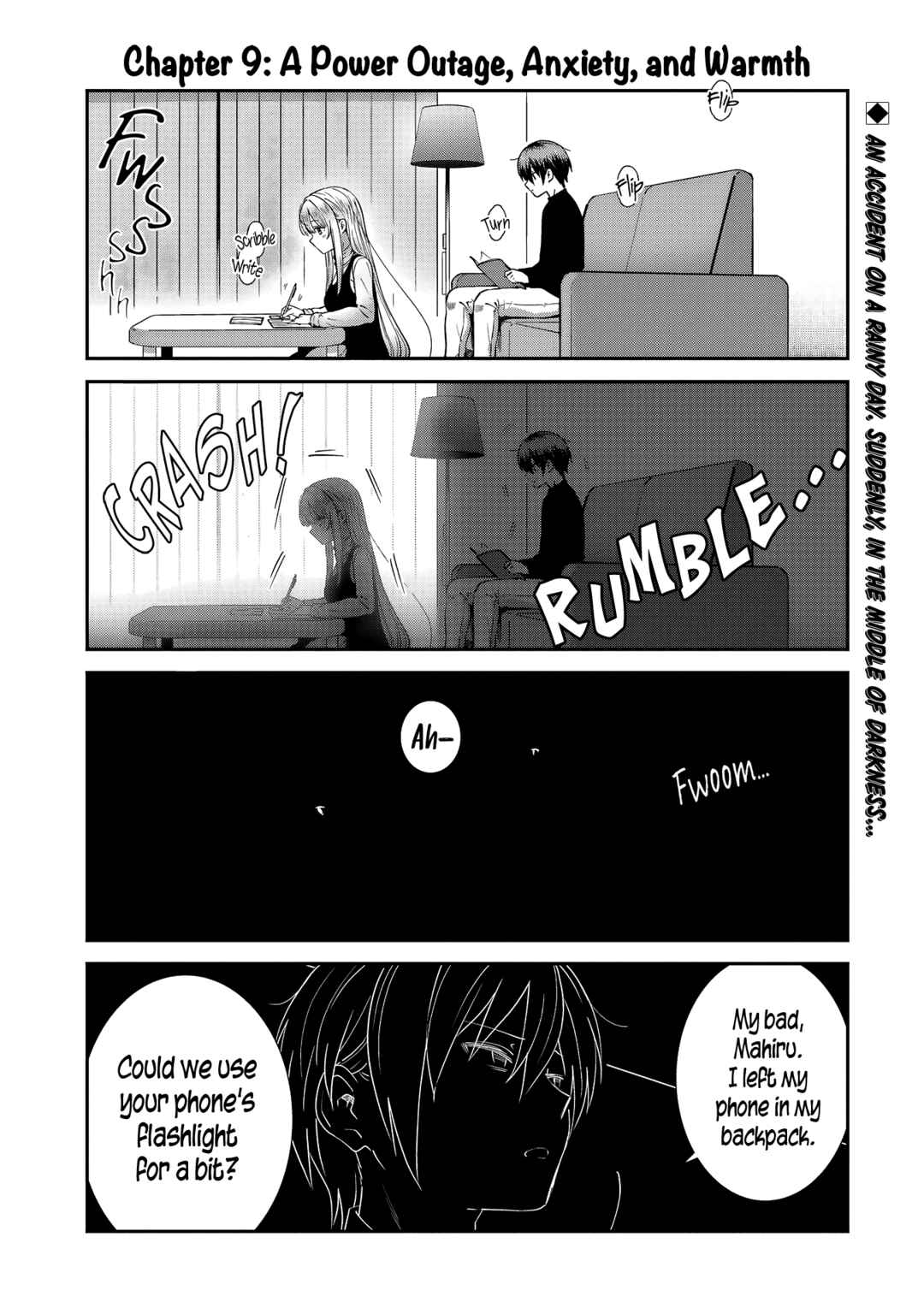 Page 1 Chapter 9 Otonari no Tenshi-sama ni Itsunomanika Dame Ningen ni Sareteita Ken: after the rain