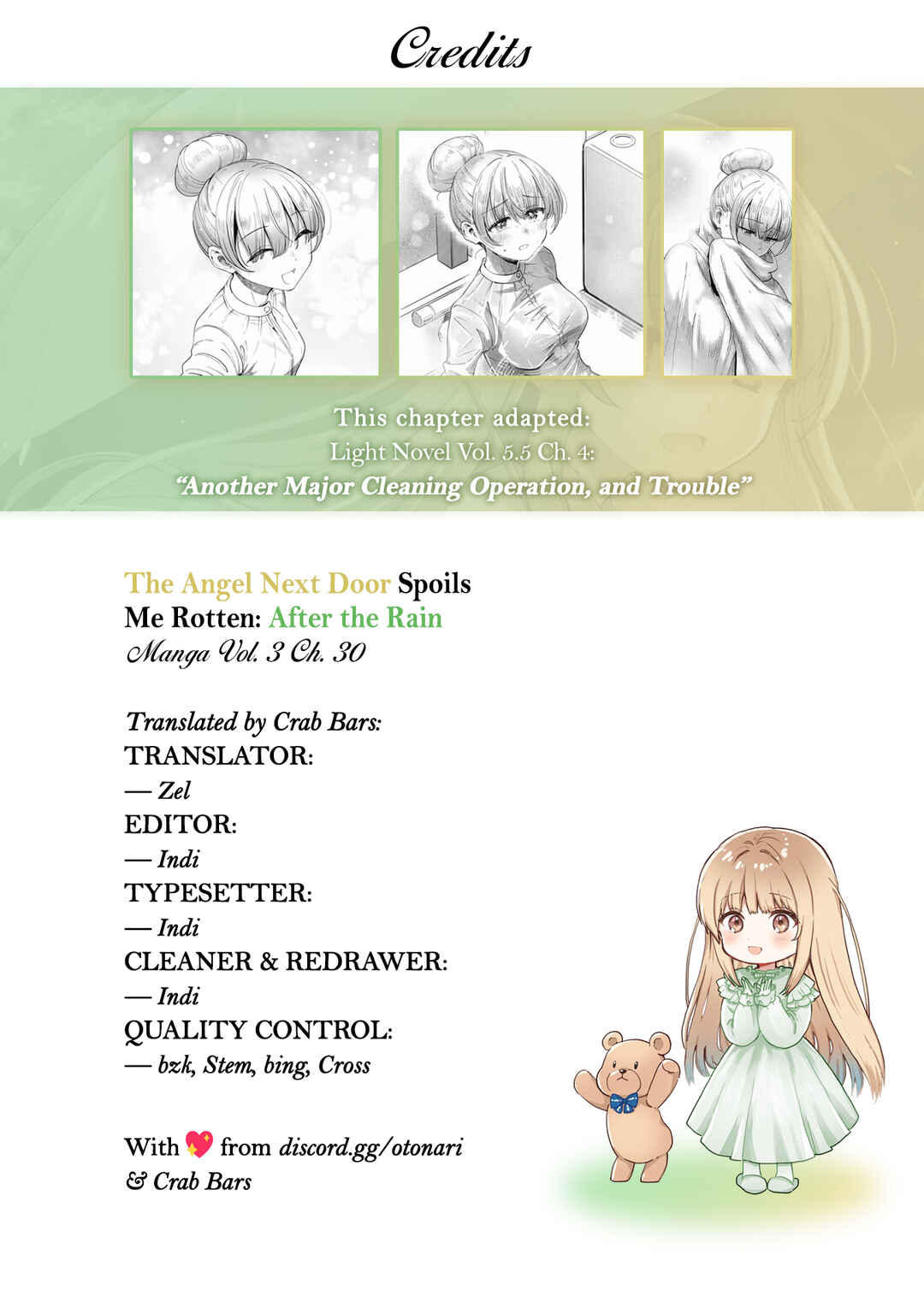 Page 14 Chapter 30 Otonari no Tenshi-sama ni Itsunomanika Dame Ningen ni Sareteita Ken: after the rain