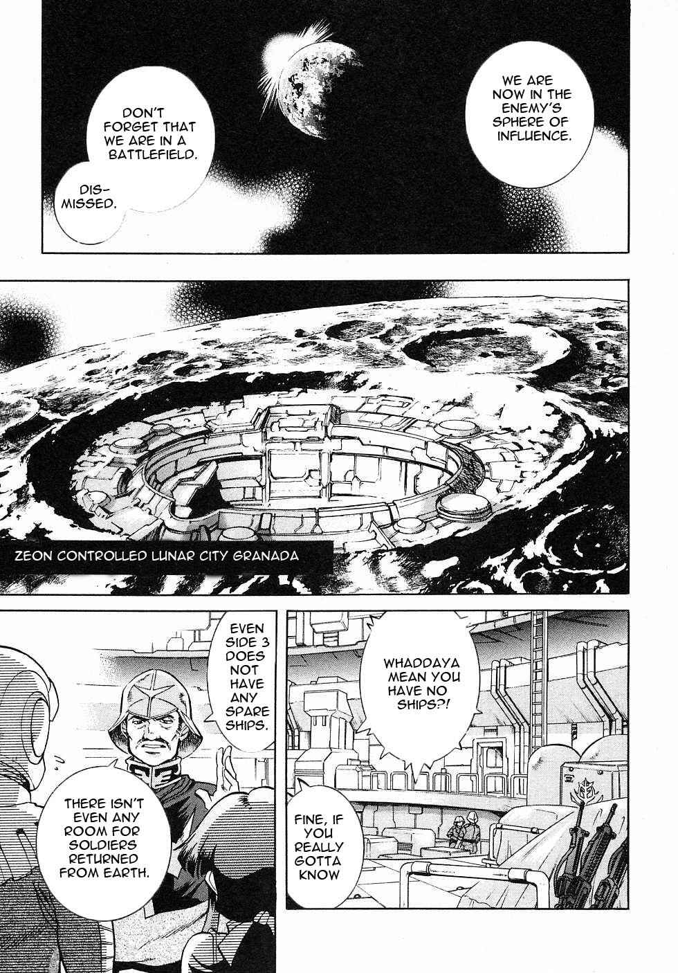 Page 12 Chapter 2 Mobile Suit Gundam Gaiden REBELLION: Space, at the End of a Flash...