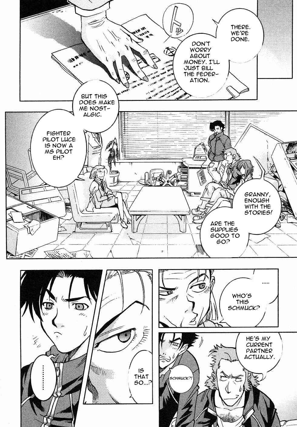 Page 13 Chapter 4 Mobile Suit Gundam Gaiden REBELLION: Space, at the End of a Flash...