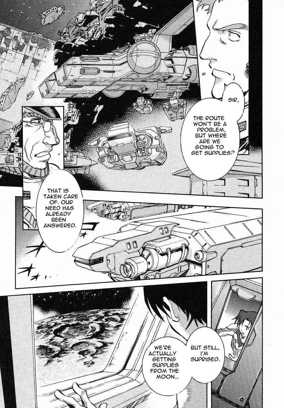 Page 8 Chapter 4 Mobile Suit Gundam Gaiden REBELLION: Space, at the End of a Flash...