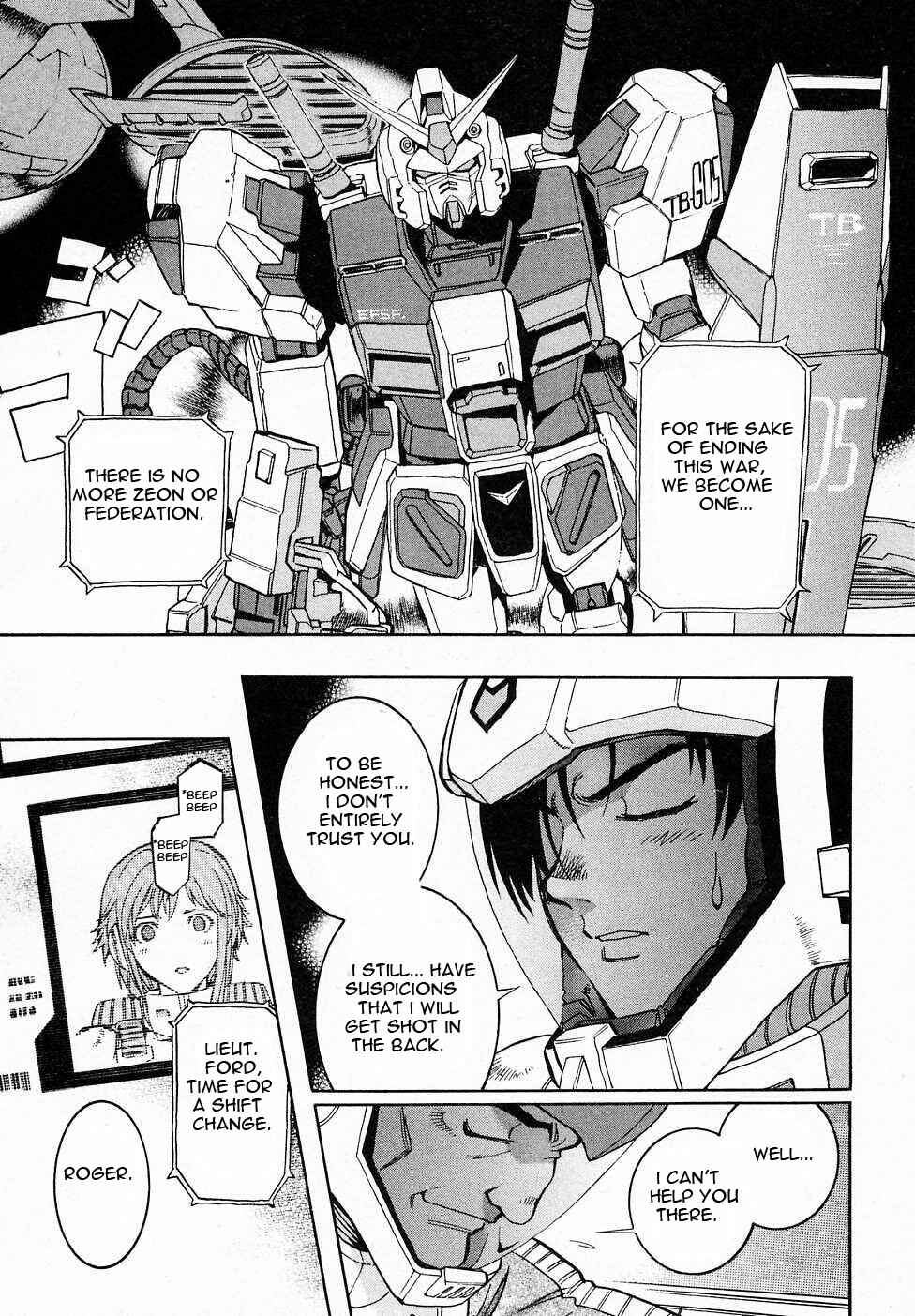 Page 10 Chapter 7 Mobile Suit Gundam Gaiden REBELLION: Space, at the End of a Flash...