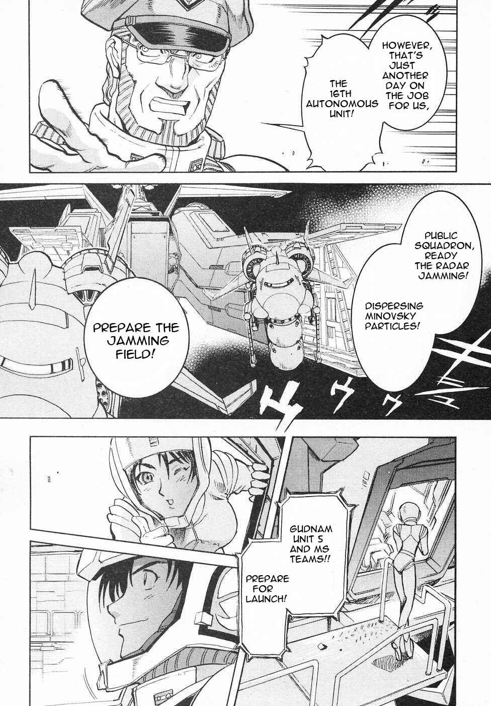 Page 19 Chapter 7 Mobile Suit Gundam Gaiden REBELLION: Space, at the End of a Flash...