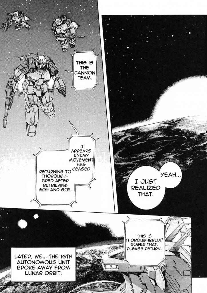 Page 40 Chapter 9 Mobile Suit Gundam Gaiden REBELLION: Space, at the End of a Flash...