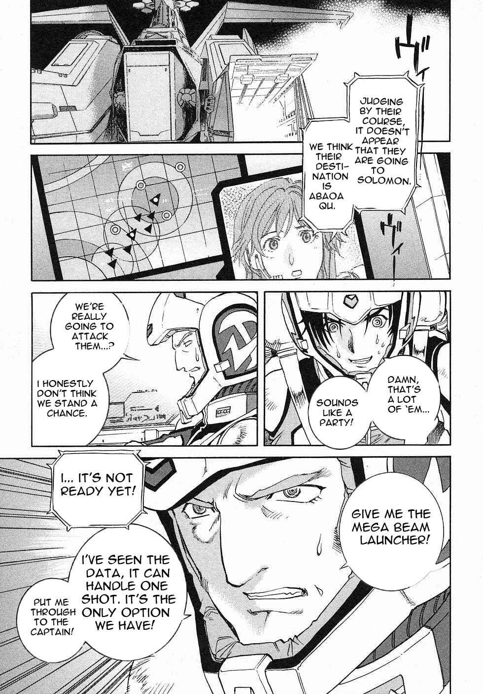 Page 28 Chapter 3 Mobile Suit Gundam Gaiden REBELLION: Space, at the End of a Flash...