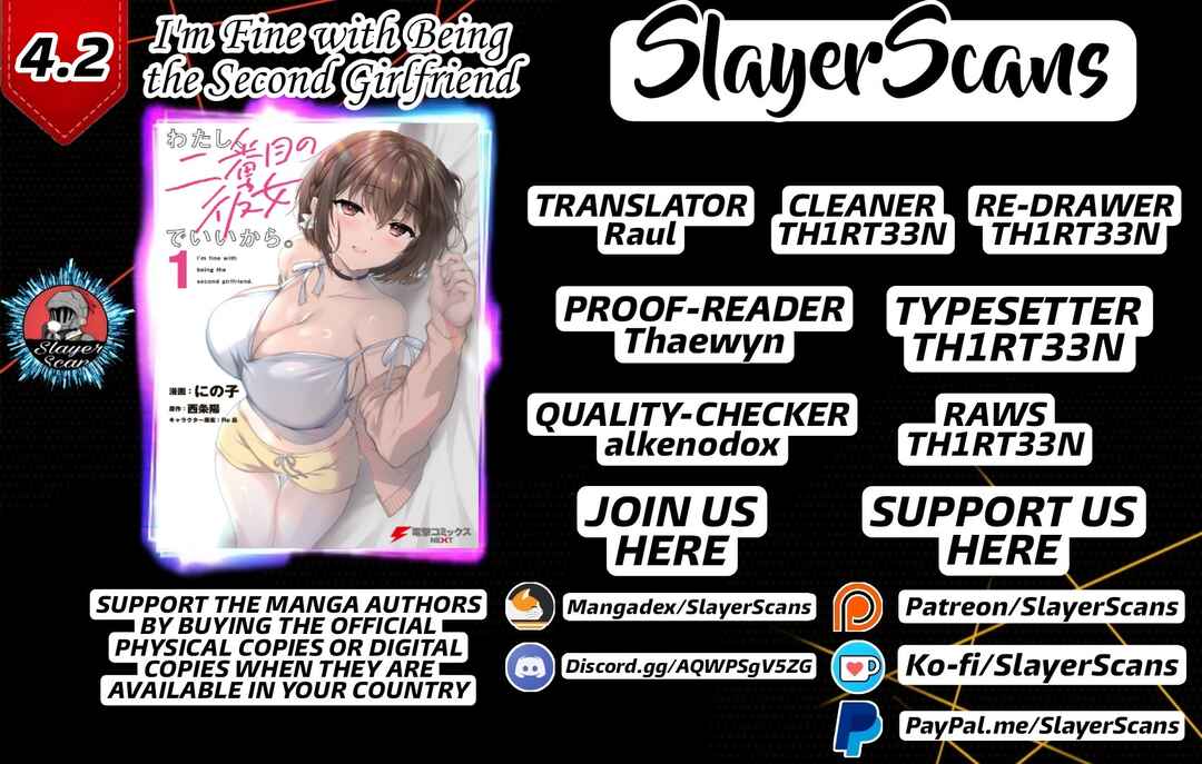Page 1 Chapter 4.2 Watashi, 2-banme no Kanojo de Ii kara.