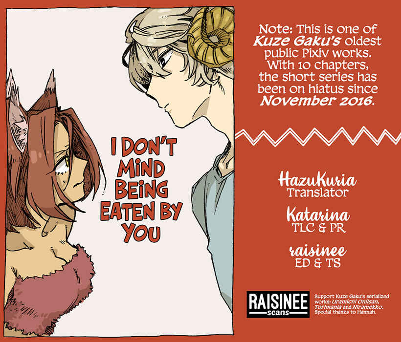 Page 1 Chapter 2 I Dont Mind Being Eaten by You