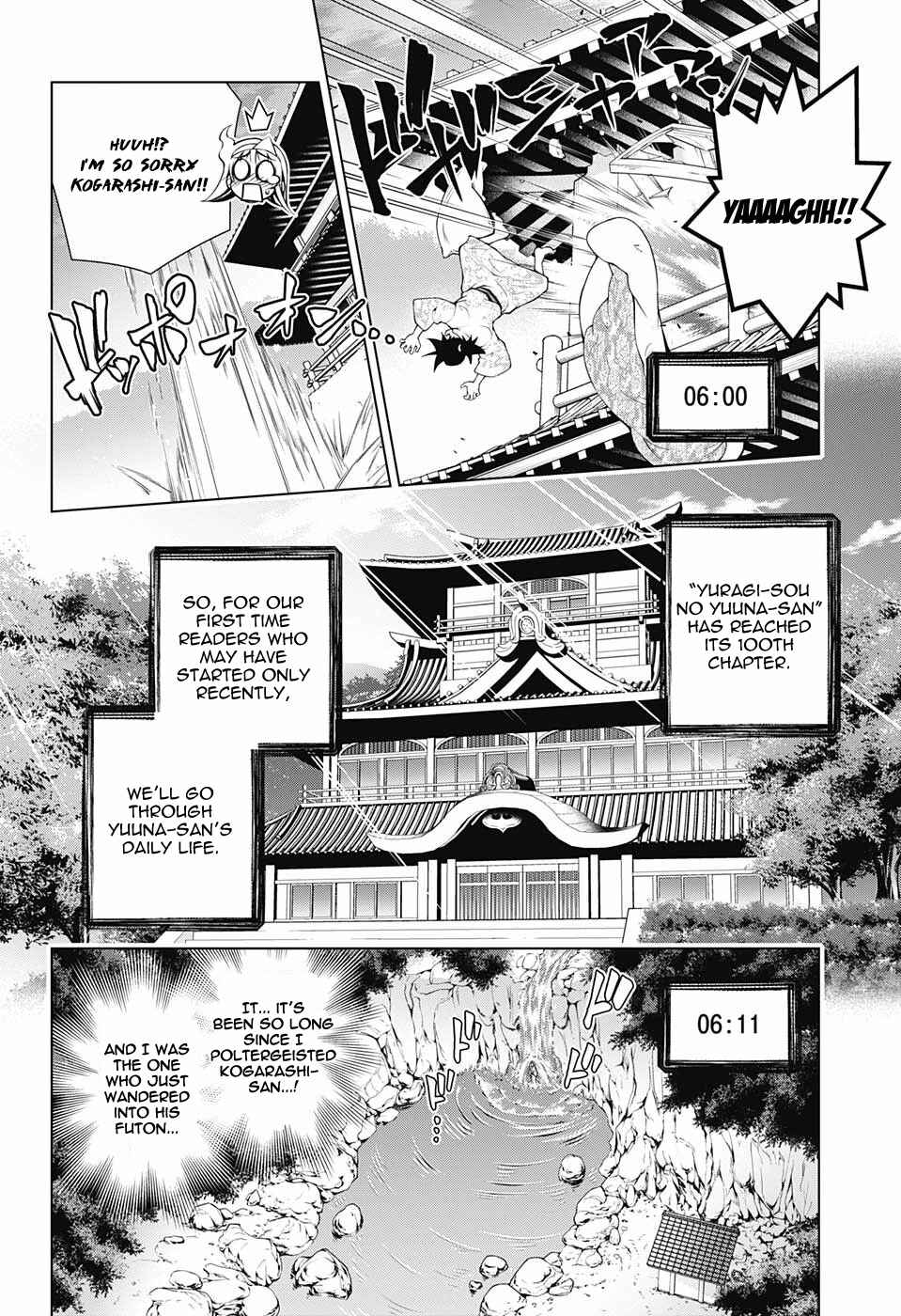 Page 4 Chapter 100 Yuragi-sou no Yuuna-san